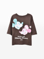 REMERA BROKEN M&M MARRON OSCURO