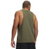 UA LEFT CHEST CUT OFF TANK-BLU GRN-390