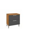 Bajo mesada Burguesa Gris 80cm 1 puerta 1 cajón Bajo Mesada Burguesa Gris 80cm 1 Puerta 1 Cajón