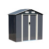 Caseta Galpón Jardín Lumax Hampton Gris Oscuro 193x121x190 Caseta Galpón Jardín Lumax Hampton Gris Oscuro 193x121x190