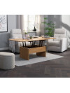 Mesa de centro VARDE L80/160 con tapa abatible roble Mesa de centro VARDE L80/160 con tapa abatible roble
