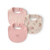 Set x3 baberos carters flores rosa