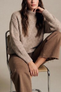 Polera Texturada Beige Melange