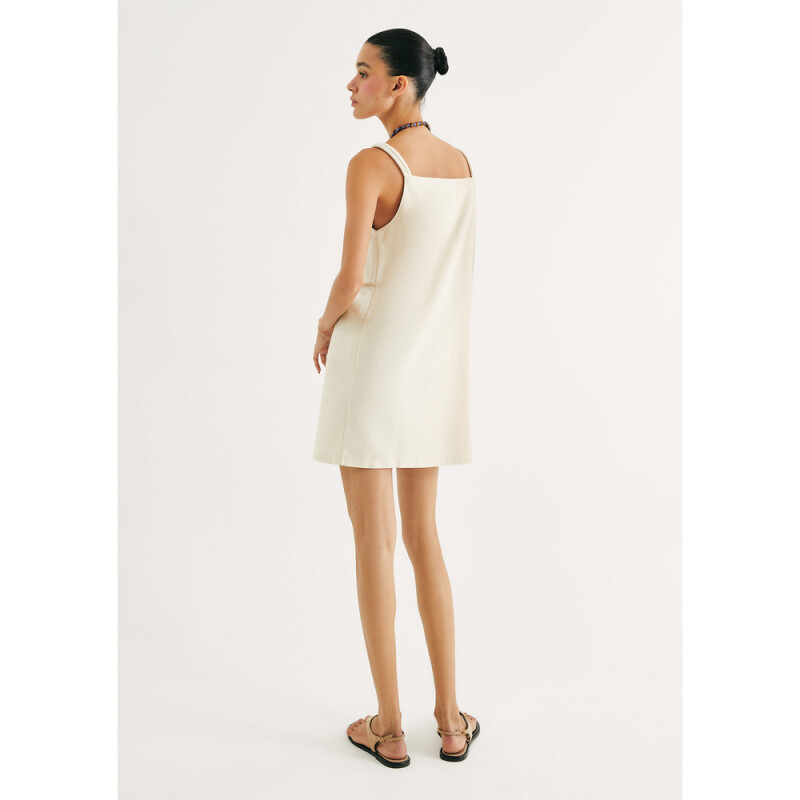 VESTIDO MIDI FEM AMARELO CLARO