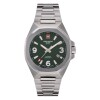 Reloj Swiss Alpine Military Typhoon 7005.1134 para hombre con correa de acero Verde