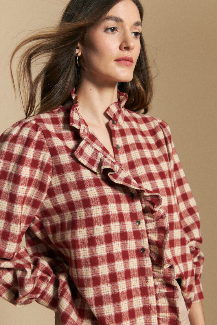 CAMISA CARLISE Ladrillo