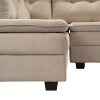 Sillon 3 cuerpos con Chaise - Coimbra Derecho Beige