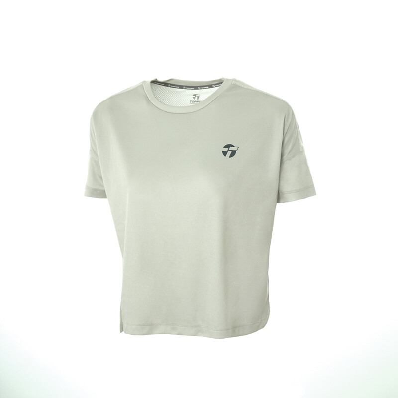 T-SHIRT MC WMN RNG UP verde silver VERDE SILVER