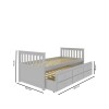 Cama Marinera 1 plaza Pino - Tota 001 Blanco