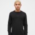 V-FRCH LS WAFFLE MINI LOGO CREW BLACK