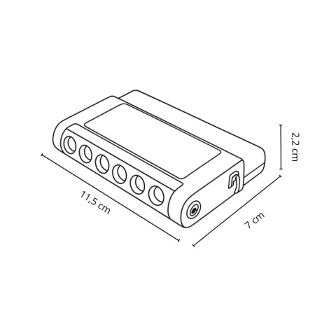 SPOT LINEAL AJUSTABLE MAGNETICO 6W 2700K Spot Lineal Ajustable Magnético G2 6W 2700K Blanco