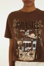 REMERA BRASIL Marron