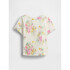 SPRING BF FASH SS PRINT TEE MULTI FLORAL