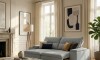 Sillón 3 Cuerpos Reclinable y Retráctil - Pavia Gris