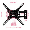 Soporte Articulado De Pared Tv, Led 14- 55 Pulgadas Soporte Articulado De Pared Tv, Led 14- 55 Pulgadas