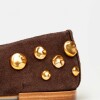 Mocasín Louise en cuero gamuza Chocolate