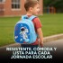 Mochila Escolar Infantil Reforzada Niños 33x24Cm Astronauta Color Azul
