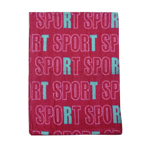 Toalla Social Sport Estampadas 30 x 80 cm FUCSIA