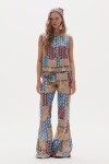 Pantalón Emilia en Lino Metalizado Padma Gold Print Padma Gold Print