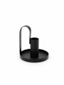 CANDELABRO LILY METAL NEGRO