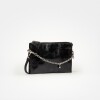 Mini bag Kaia en cuero arrugado Negro