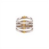 Anillo Línea- Plata y Oro-Sin piedra-AN5936 sinpiedra