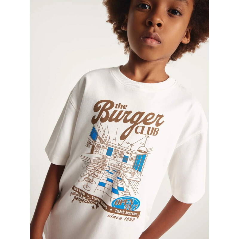 CAMISETA MM INFANTIL OFF WHITE