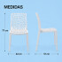 Silla Comedor ComboHome Gruvyer Pack X2 Blanco 1