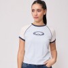 Remera Algodon Rusty Dama Celeste