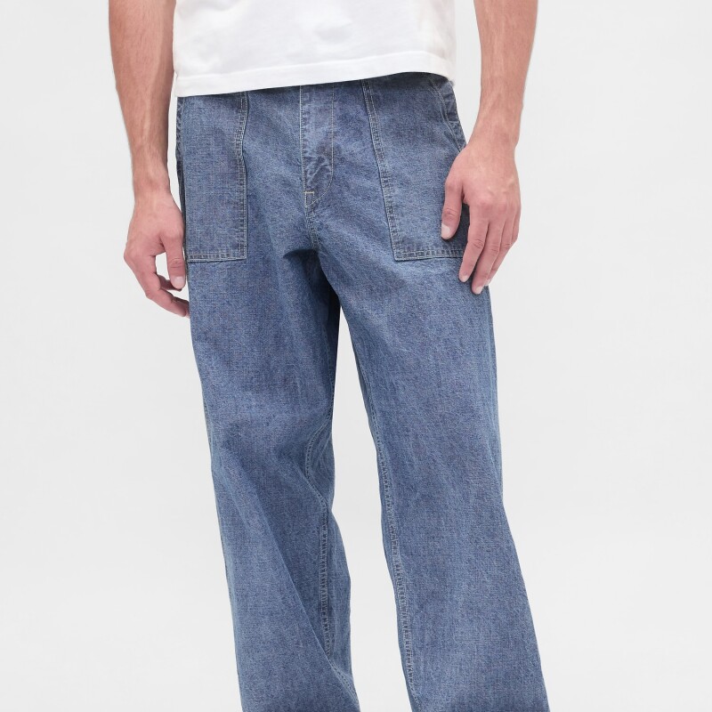 BAGGY CHAMBRAY MED SLOAN MEDIUM WASH