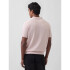 SS SWEATER POLO DULL ROSE
