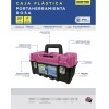 CAJA HERRAMIENTA MET 17X9" SURTEK ROSADA Caja Herramienta Met 17x9" Surtek Rosada
