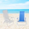 Silla Reposera Reclinable De Acero 4 Posiciones AZUL