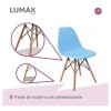 Silla De Comedor Eames Pack 4 Unidades Varios Colores Lumax Azul