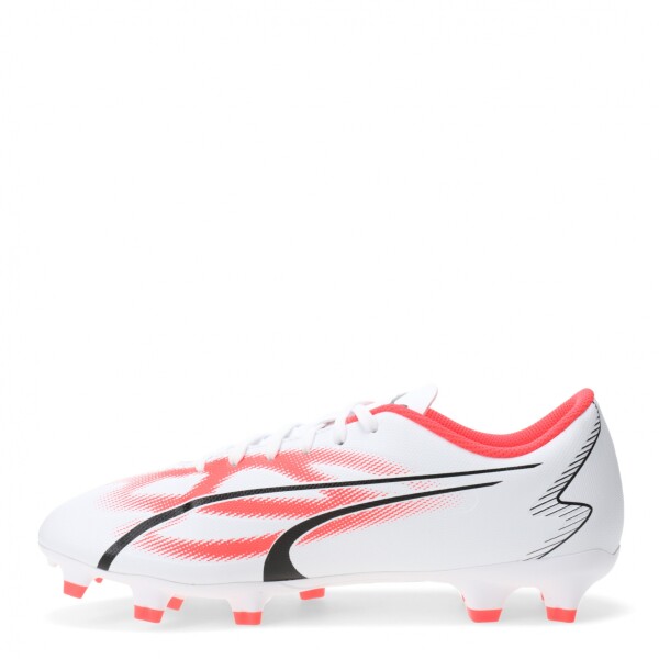 Championes de Fútbol 11 Hombre Puma Ultra Play FG / AG Blanco - Negro - Roijo fuego