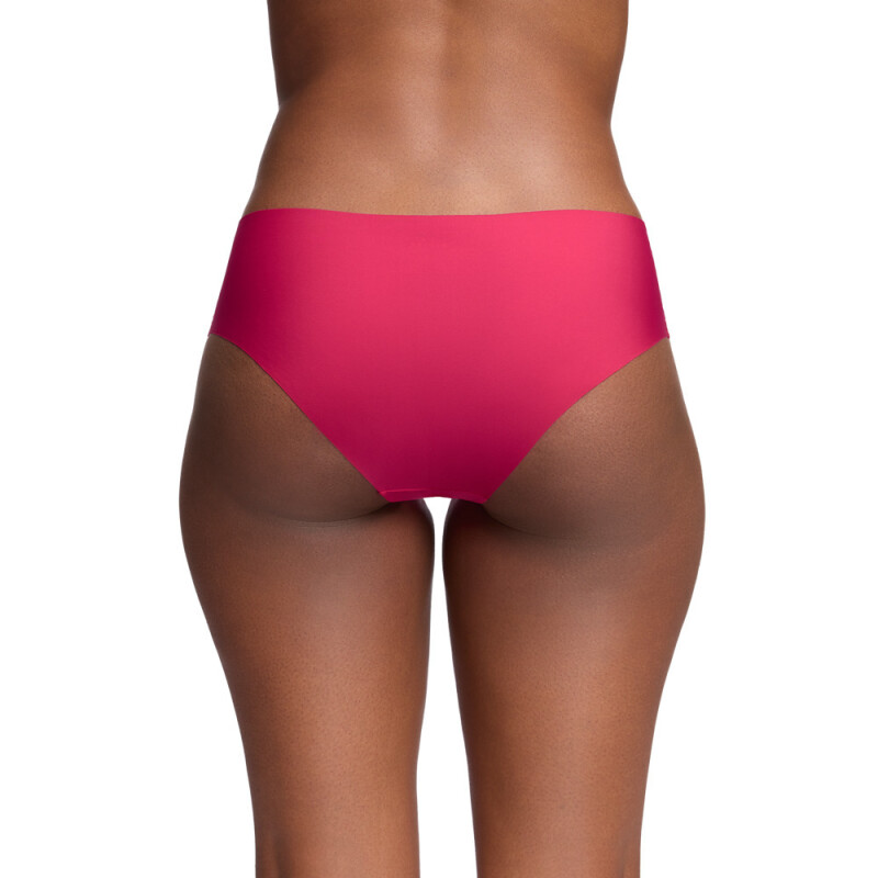 UA PURE STRETCH NO SHOW HIPSTER-SOLID (3 PACK)-PNK SHADED FUCHSIA-681