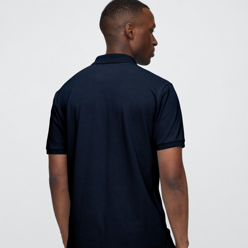 V-STRETCH PIQUE POLO - SOLID TAPESTRY NAVY