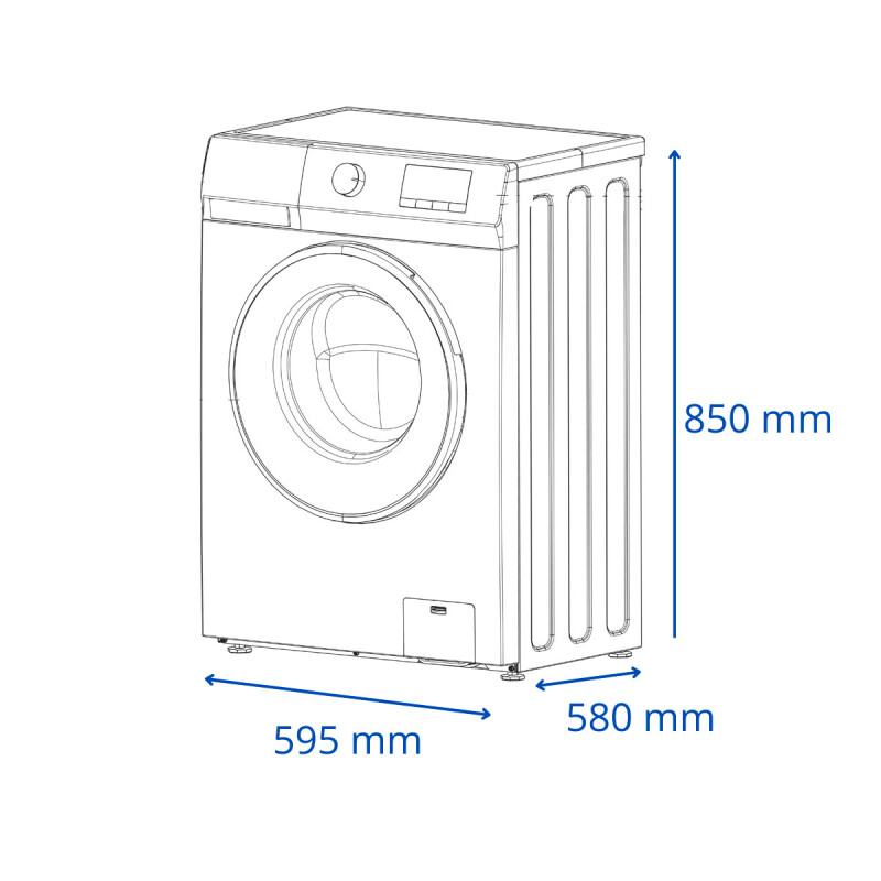 LAVARROPA JAMES LR 1016 BLANCO 10.5Kg Inverter N/A