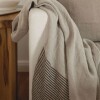 Throw Franja Chocolate Lino Throw Franja Chocolate Lino