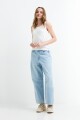 Top tejido escote geometrico BLANCO
