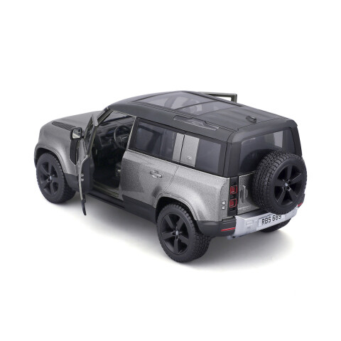 Auto de Colección Bburago Escala 1:24 Land Rover Defender 110 Gris 2022