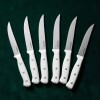 Juego De Cuchillos de acero inoxidable mango blanco Cuisinart 77WTR-6PSK Juego De Cuchillos de acero inoxidable mango blanco Cuisinart 77WTR-6PSK