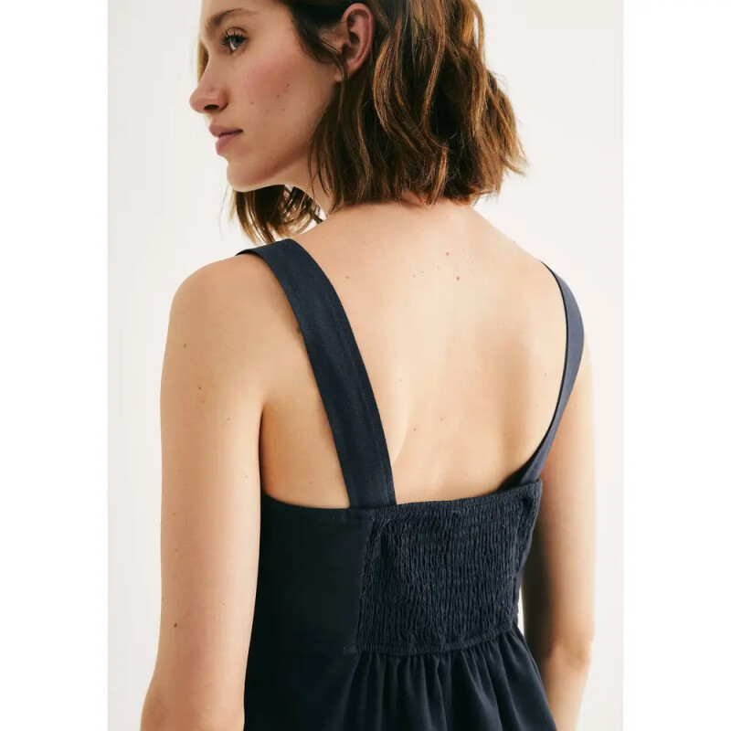 VESTIDO FEM AZUL MARINHO