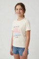 Remera m/c estampada Wake Me Up CRUDO
