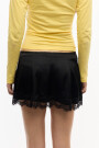 MINI SATIN LACE Negro