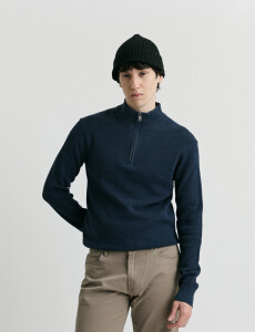 470988 CARDIGAN HARRY Azul Piedra Melange