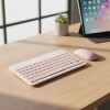 Kit Teclado + Mouse Inalámbrico ROSA