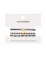 PULSERAS SET X 3 NEGRO