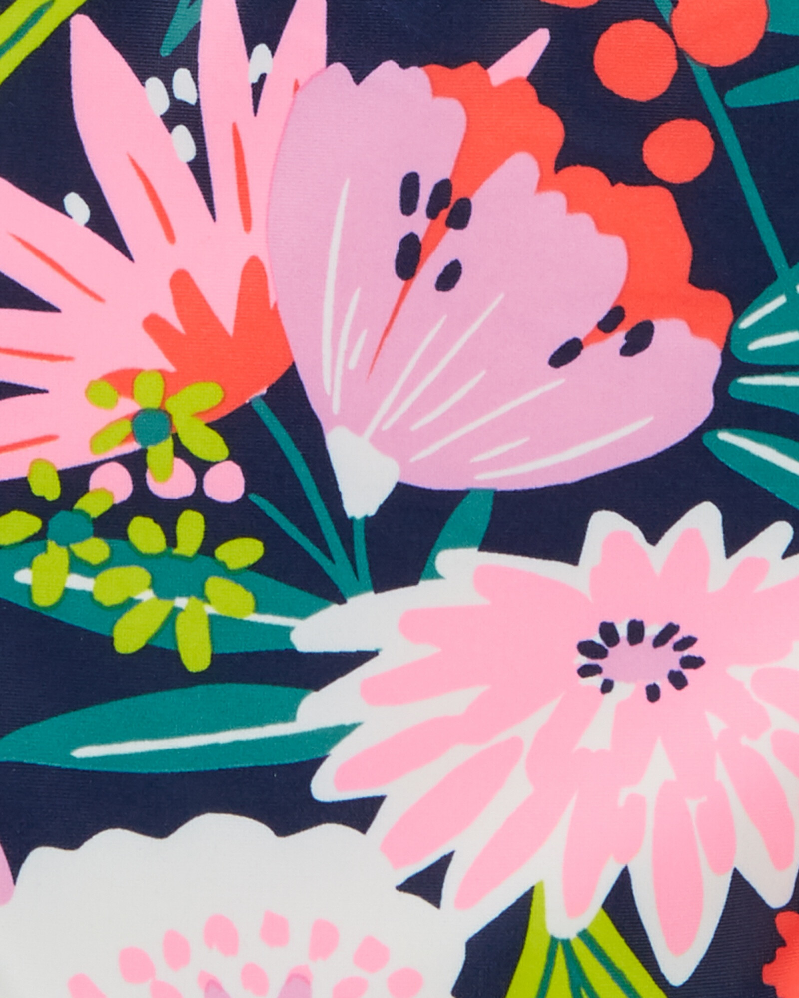 Traje de baño dos piezas con protección UPF 50+ diseño flores Sin color