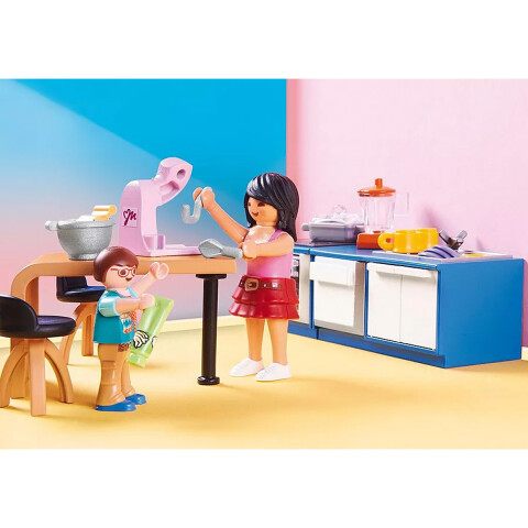 Cocina Completa con Familia Playmobil 129 Piezas U